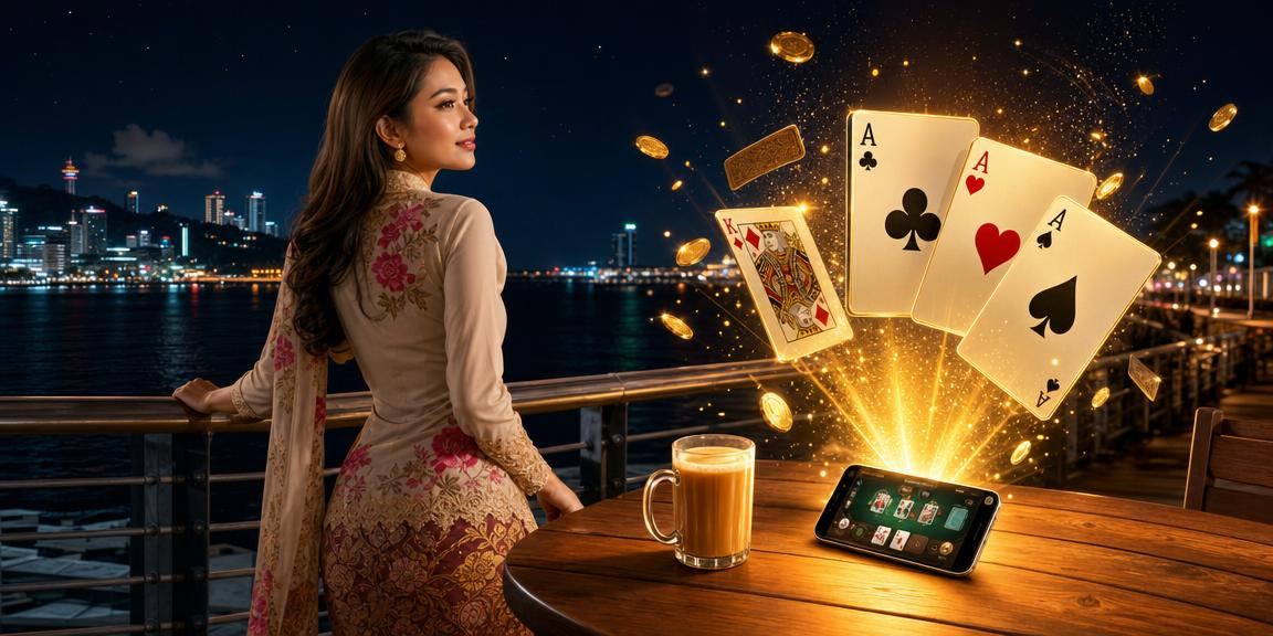 Remaja Malaysia bermain Teen Patti secara santai di rumah
